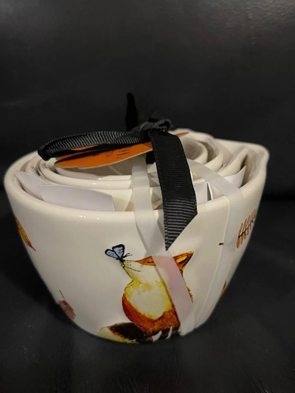 Fall Rae Dunn Fox Measuring Cups, Set of 4